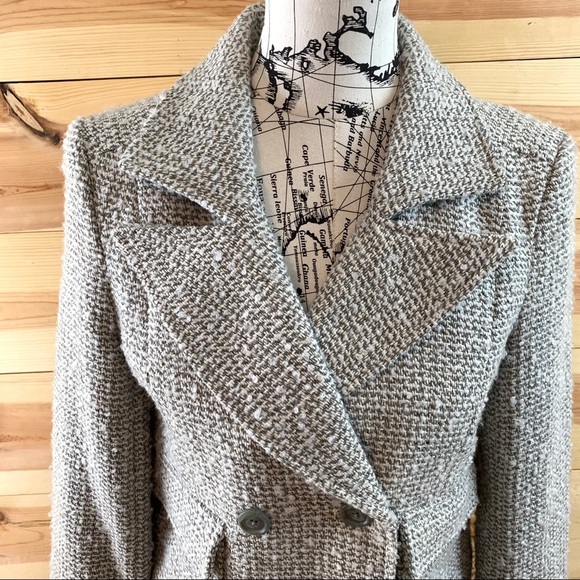 Tex by MaxAzria double breasted tweed button up blazer jacket S - Picture 7 of 16